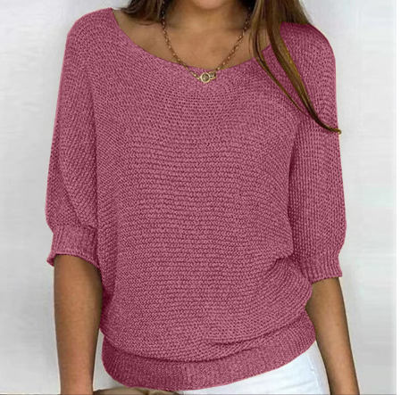 Janni - V-Ausschnitt Strickpullover