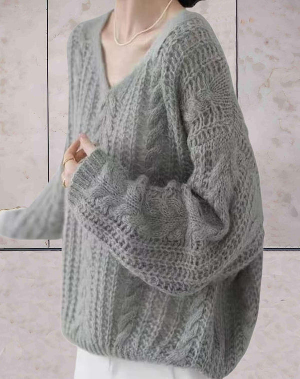 Lexie - Flauschiger Strickpullover für Fraue