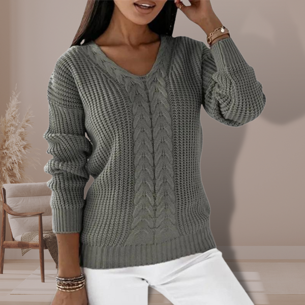 Karoline – Klassischer Strickpullover für Damen