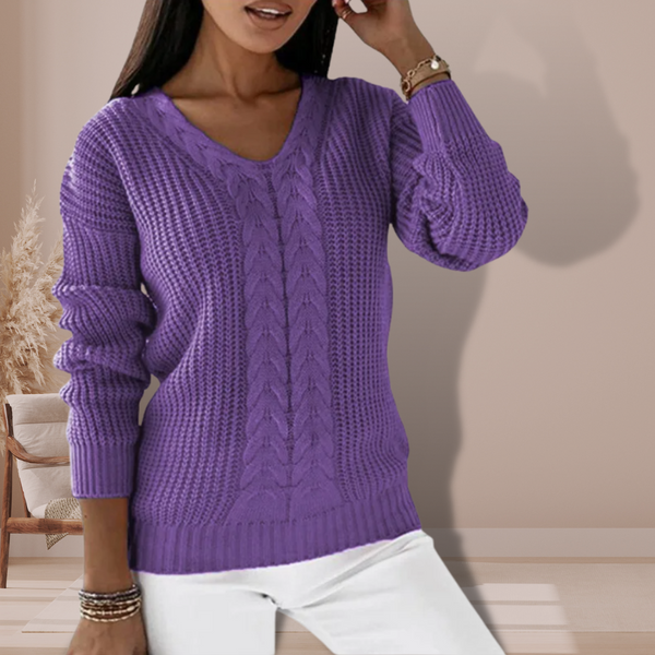 Karoline – Klassischer Strickpullover für Damen