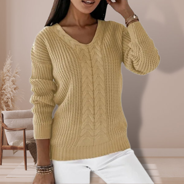 Karoline – Klassischer Strickpullover für Damen