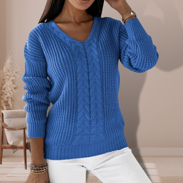 Karoline – Klassischer Strickpullover für Damen