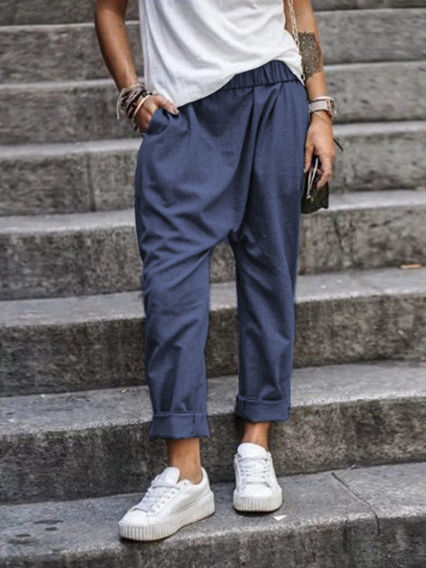 Baggy Cropped Hosen für Damen