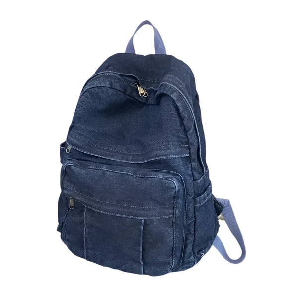 DenimTrek - Grosser Vintage-Denim-Rucksack