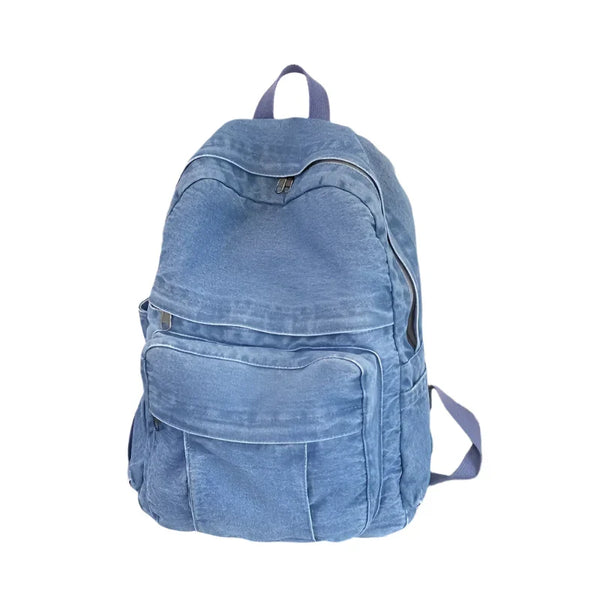 DenimTrek - Grosser Vintage-Denim-Rucksack