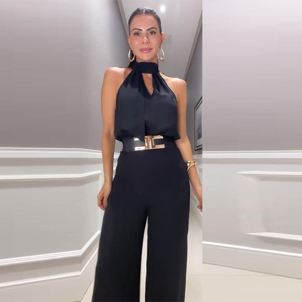 Arina - Sommer Jumpsuit Mit Rundhalsausschnitt