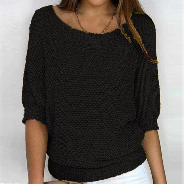 Janni - V-Ausschnitt Strickpullover