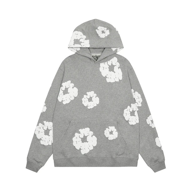 Bequemer Hoodie mit Blumenprint