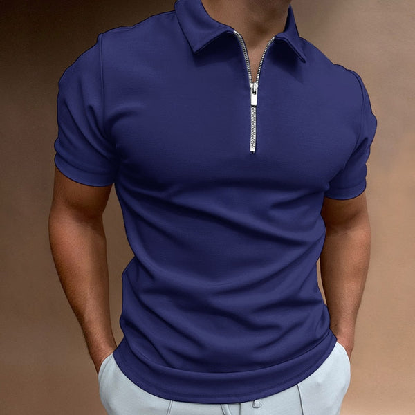 Freddy - Herren Polo Shirt mit Reissverschluss