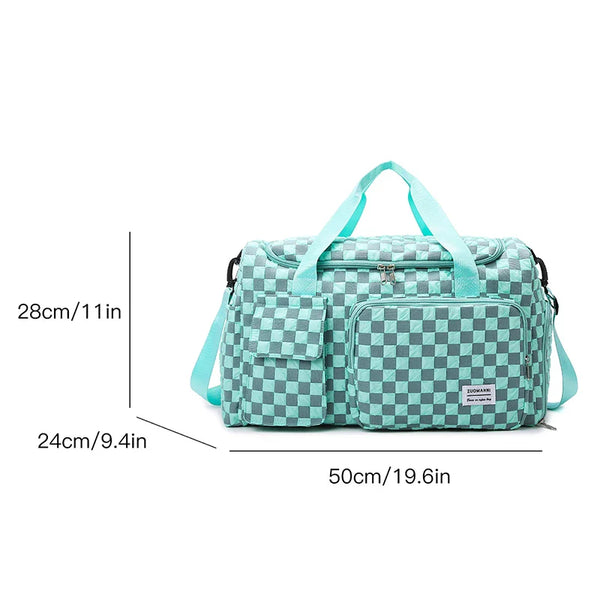 CheckEase - Grosser Karo-Muster Weekender Duffelbag