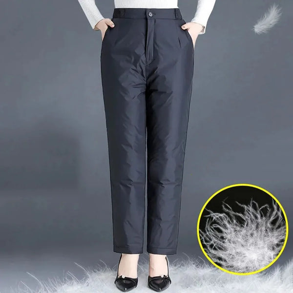 Winter Gerade-Leg-Daunenhose für Damen