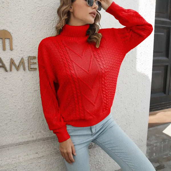 Elda – Bequemer Zopfstrickpullover für Damen