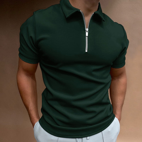 Freddy - Herren Polo Shirt mit Reissverschluss