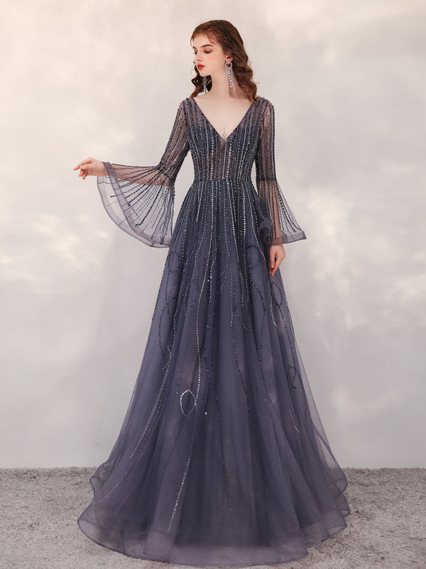 Dorle – Fließendes Abendkleid für Damen