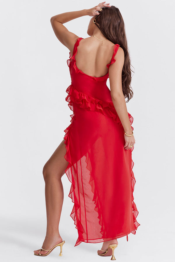 Ivette – Elegantes Rüschenkleid für Damen