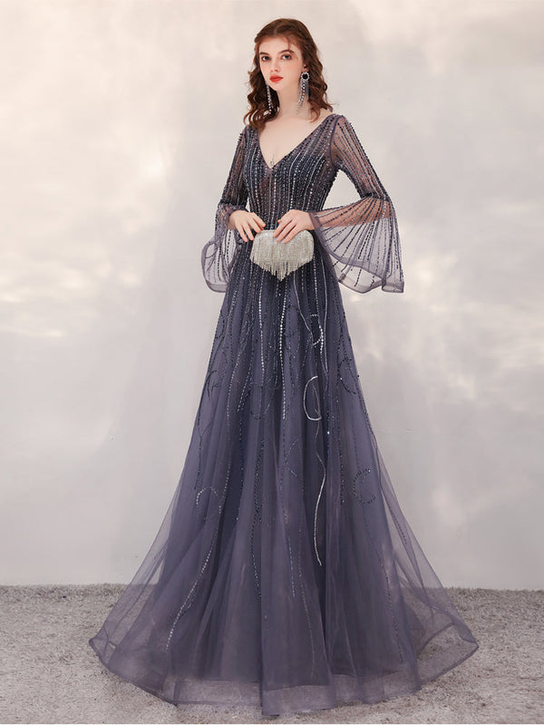 Dorle – Fließendes Abendkleid für Damen