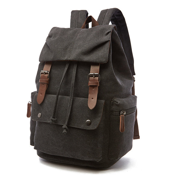 TimelessTrek - Vintage-Canvas-Laptop-Rucksack