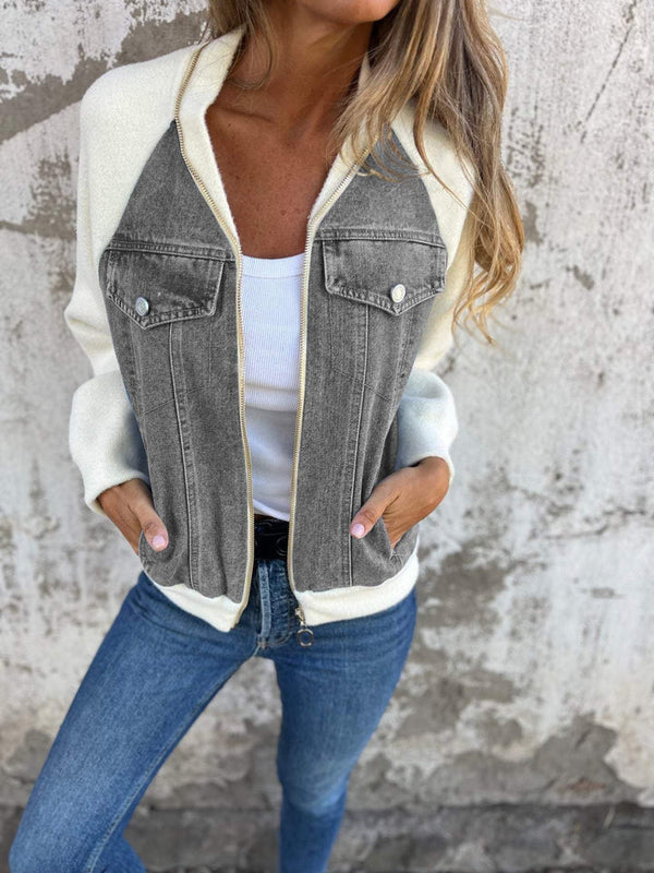 Olivia – Moderne Jacke mit Denim