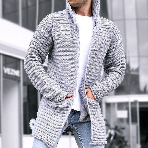 Yves - Ribbed Knit Pullover Cardigan