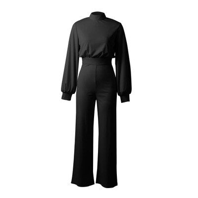 Turtleneck Damen Winter-Jumpsuit