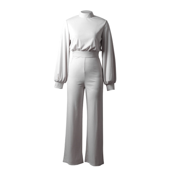 Turtleneck Damen Winter-Jumpsuit