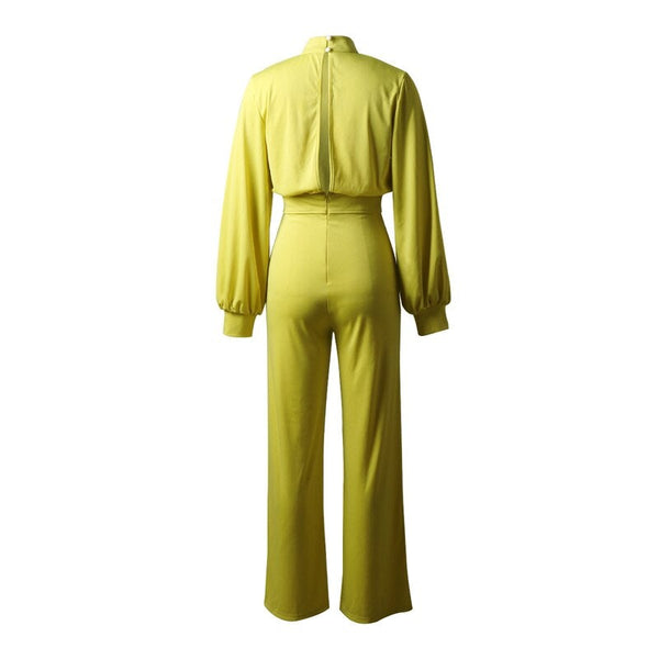 Turtleneck Damen Winter-Jumpsuit